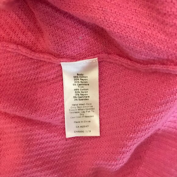 Talbots Pink Cardigan with button closure, pockets, soft - size large - Picture 8 of 10